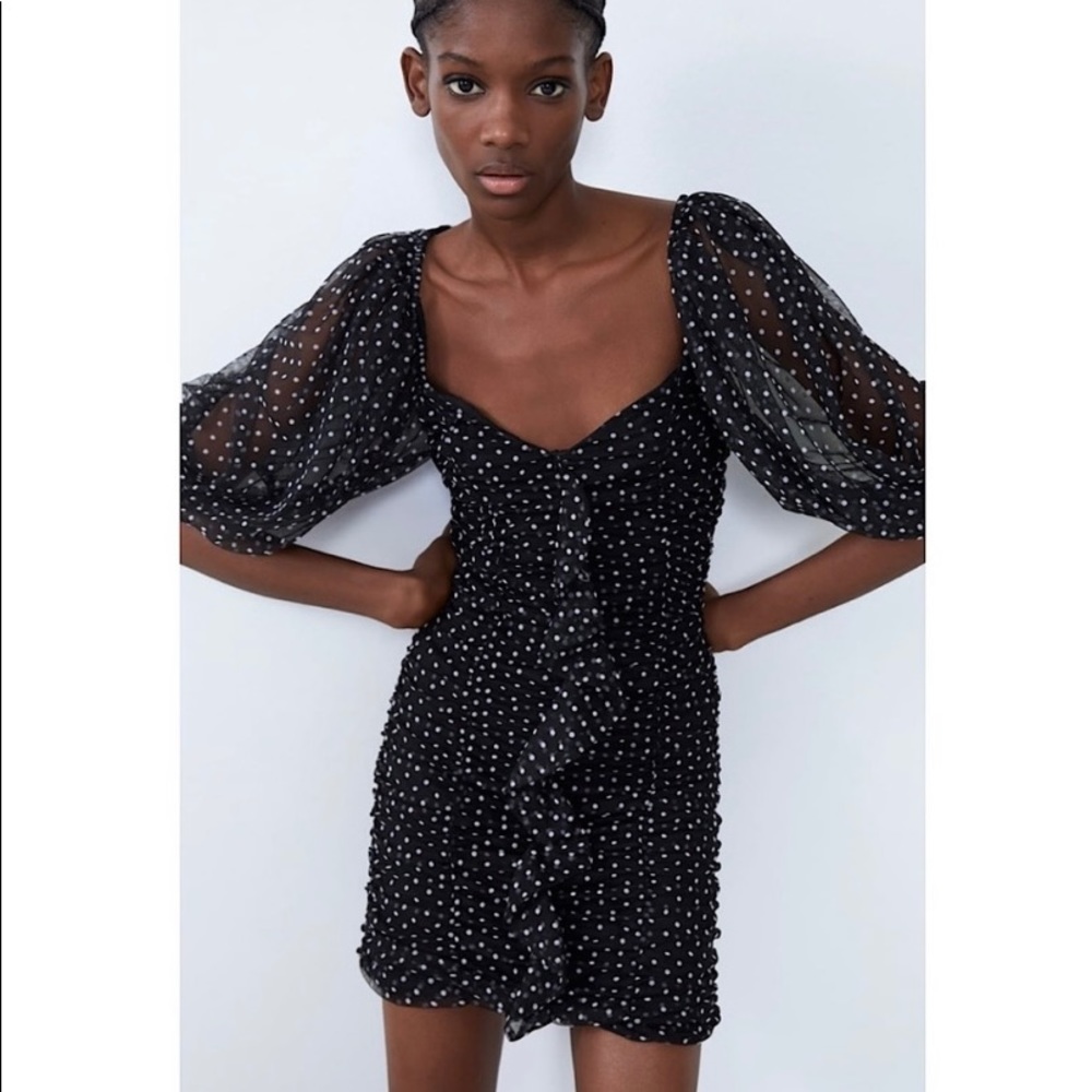 Zara Polka Dot Tulle Dress | Femme | Medium